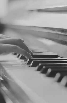 Hands at a piano