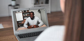 A musician on a computer screen